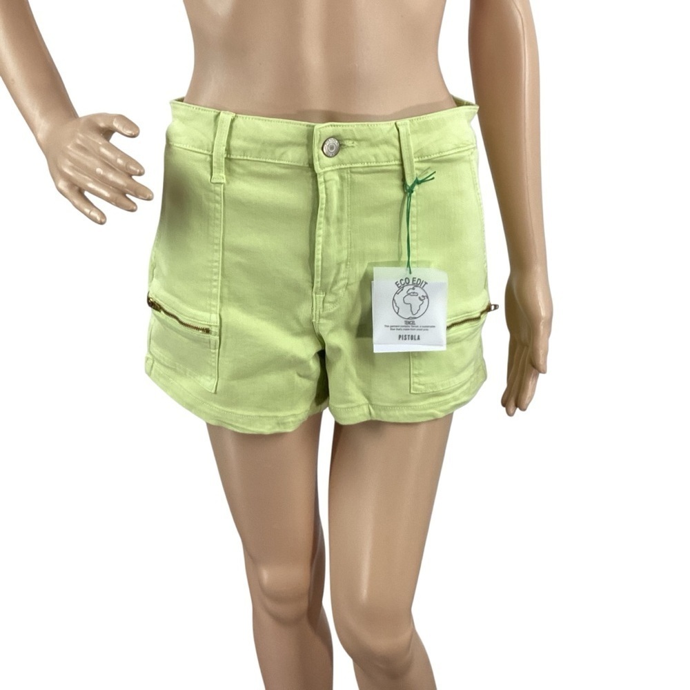 Pistola Hannah Utility Shorts Limeade Green Size 28